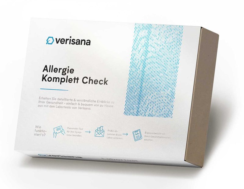 Verisana Allergie Komplett Check, Heimtest-Packung