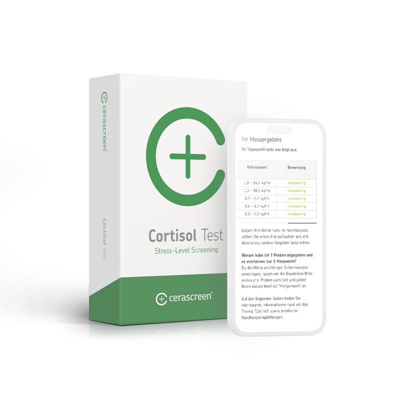 Produktbild: Cerascreen Cortisol-Test Testkit für die Speichelprobe zu Hause