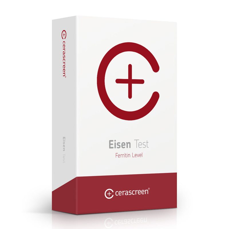 Produktbild: Cerascreen Eisen Test (Ferritin) Testkit für die Trockenblutprobe zu Hause, Testsieger des Vergleichs