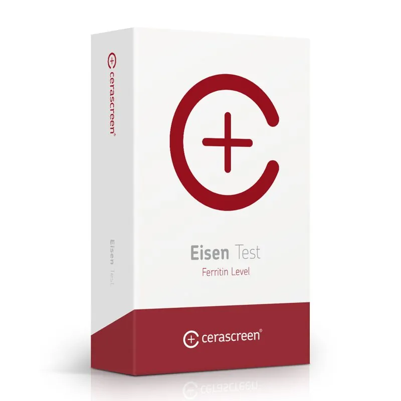 Produktbild: Cerascreen Eisen Test (Ferritin) Testkit für die Trockenblutprobe zu Hause, Testsieger des Vergleichs