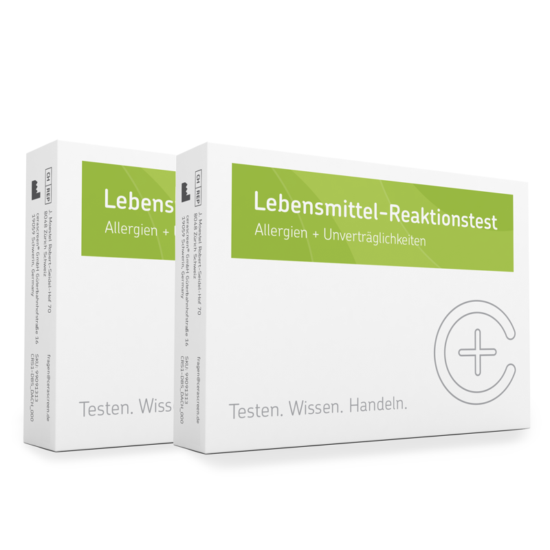 Produktbild: Cerascreen Lebensmittel-Reaktionstest, Doppelpackung mit zwei Testkits
