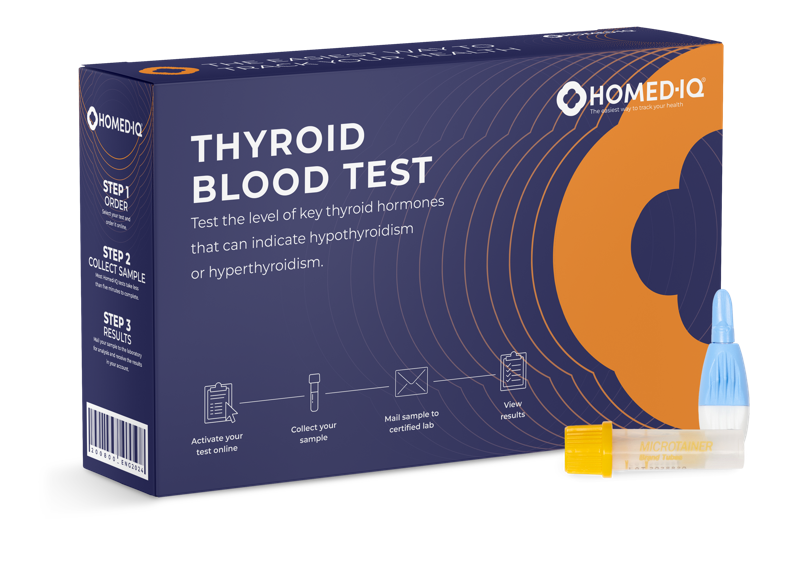 Produktbild: Homed-IQ Schilddrüsen-Heimtest Testkit für die Bestimmung der Schilddrüsenwerte